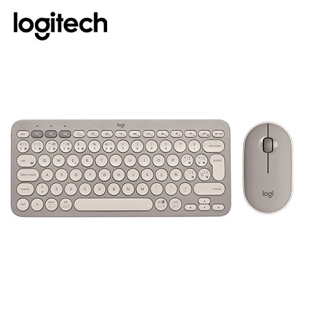 KIT LOGITECH TECLADO K380 ALMOND MILK 920-011149 + MOUSE PEBBLE M350 ALMOND MILK 910-006658*